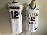 Murray State 12 Ja Morant White Nike College Basketball Jersey,baseball caps,new era cap wholesale,wholesale hats